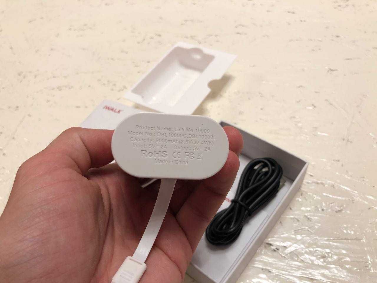 Зовнішній акумулятор iWALK DBL10000L, Power Bank 10000mAh, Lightning