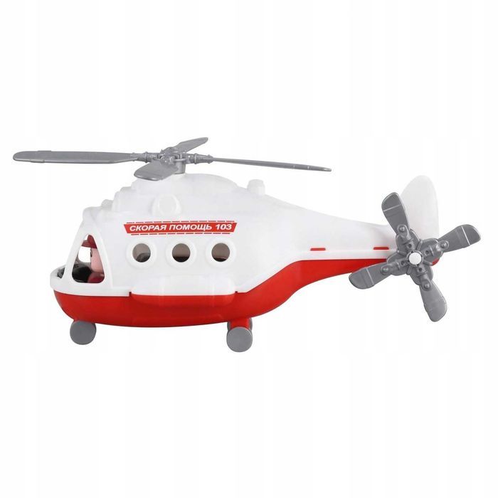 Helikopter ratowniczy z figurką pilota, SUPER JAKOŚĆ  Polesie 68668