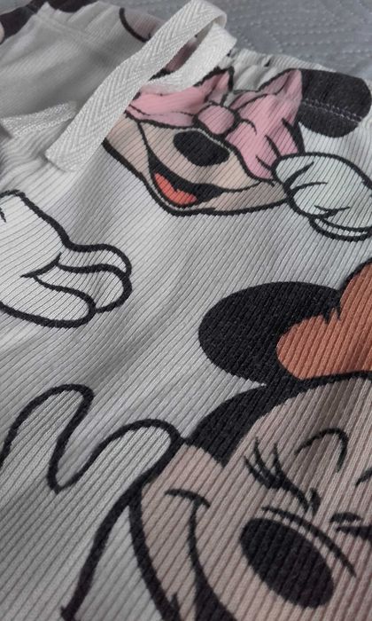 Spodnie Zara 116 Minnie Disney prążkowane dla dziewczynki Kozanów