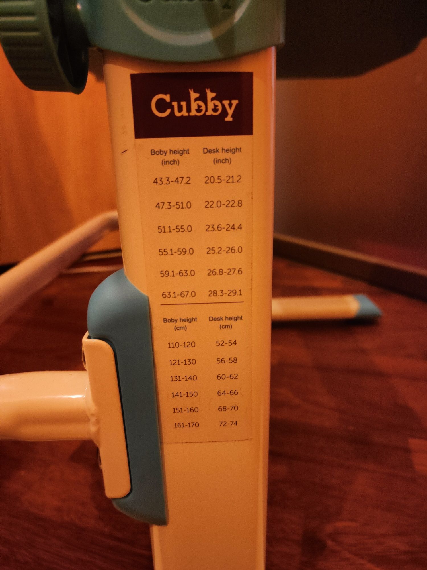 Комплект Cubby парта + стілець трансформери