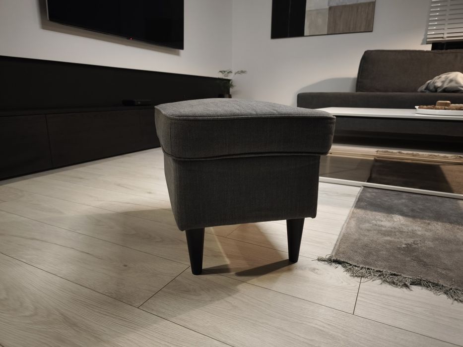 IKEA podnóżek Strandmon ciemnoszary