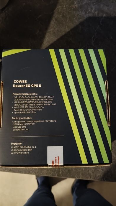 Szybki Router 5G ZOWEE/HUAWEI H155-381 (Plus) | Idealny do domu/biura!