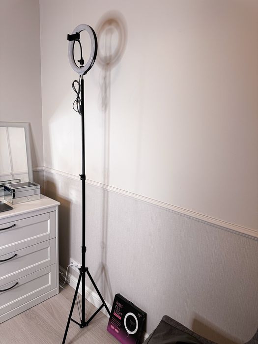Lampa pierścieniowa 26 cm led ring okrągła do selfie nagrań makijażu