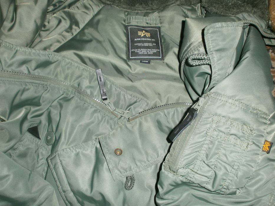 Куртка парка аляска Alpha Industries N-3B, олива, L, наш 56. ПОГ-70 см