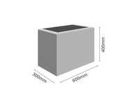 Donica z betonu architektonicznego 60x30x40