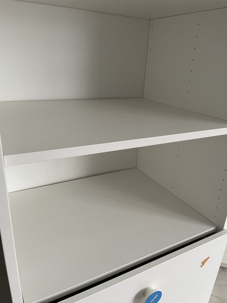 Ikea smastad komoda szafa szafka dziecięca biała niebieska