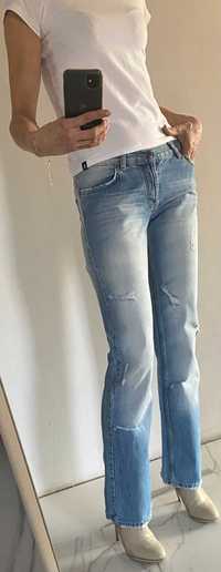 DKNY firmowe SPODNIE jeansowe 28 miękki SUPER jeansy firmowe