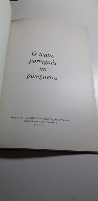 O Teatro Português no Pós-Guerra (1972)
