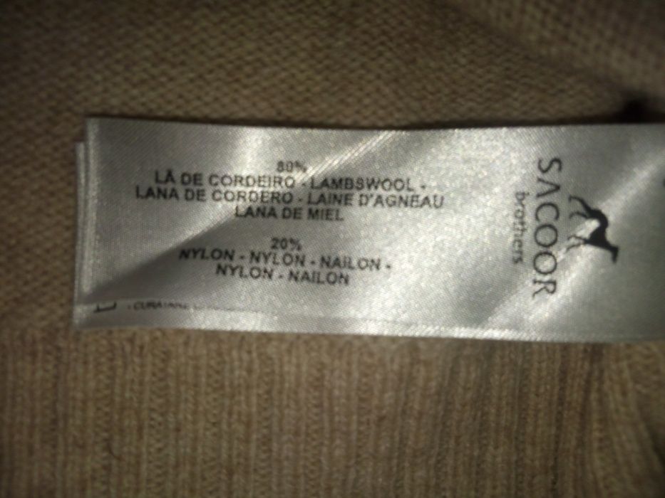 Camisola Sacoor Brothers, em lã de toque suave - NOVA c/ etiqueta