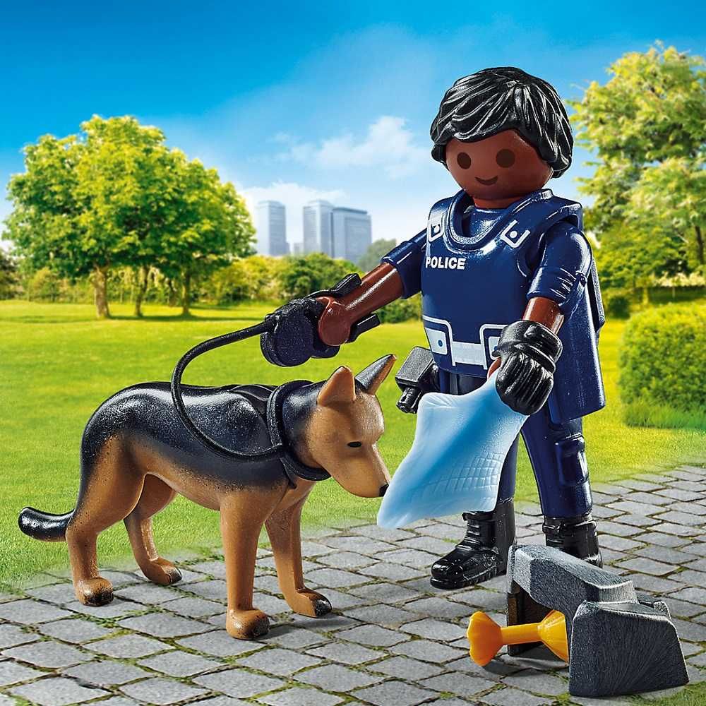 Playmobil Special Plus 71162 Policjant z psem tropiącym