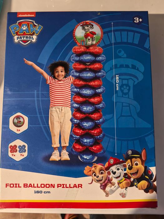 Słup z balonów #Psi patrol