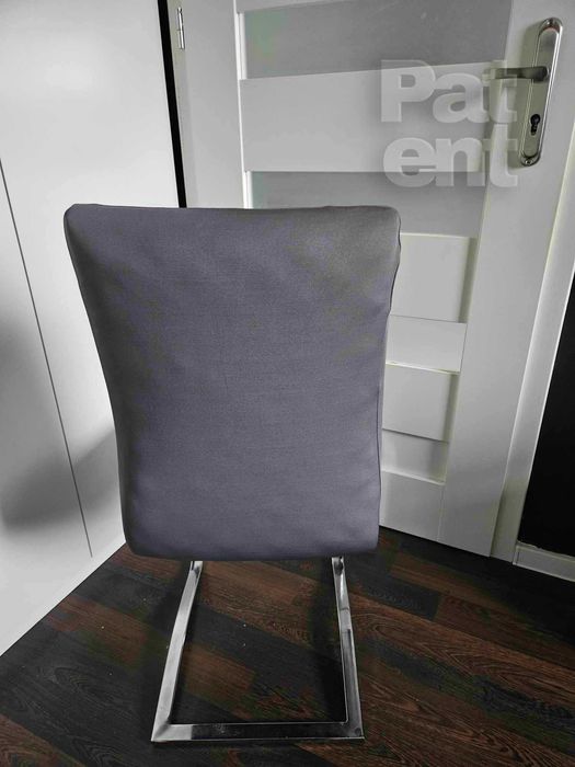 Pokrowce na krzesła uniwersalne elastyczne 6 sztuk szare komplet