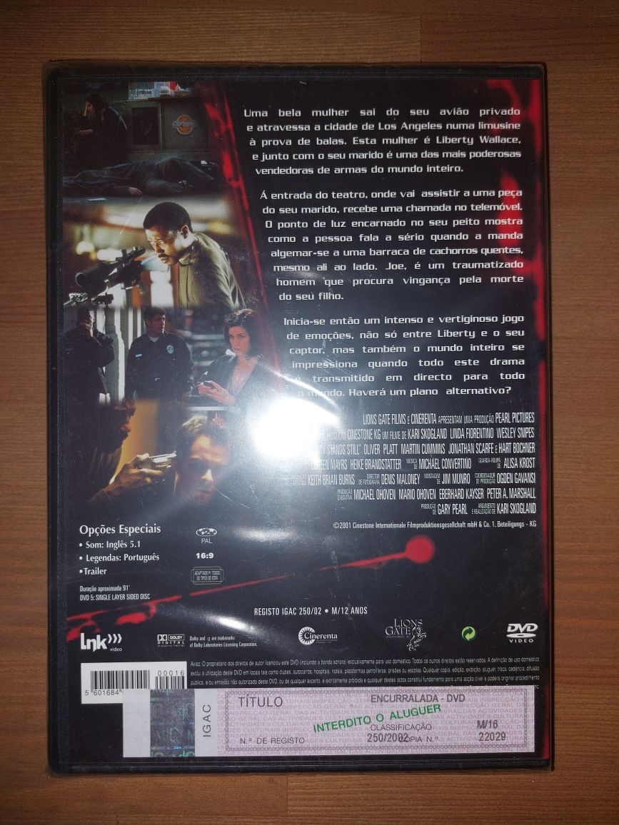 DVD NOVO e SELADO - " Encurralada " Wesley Snipes