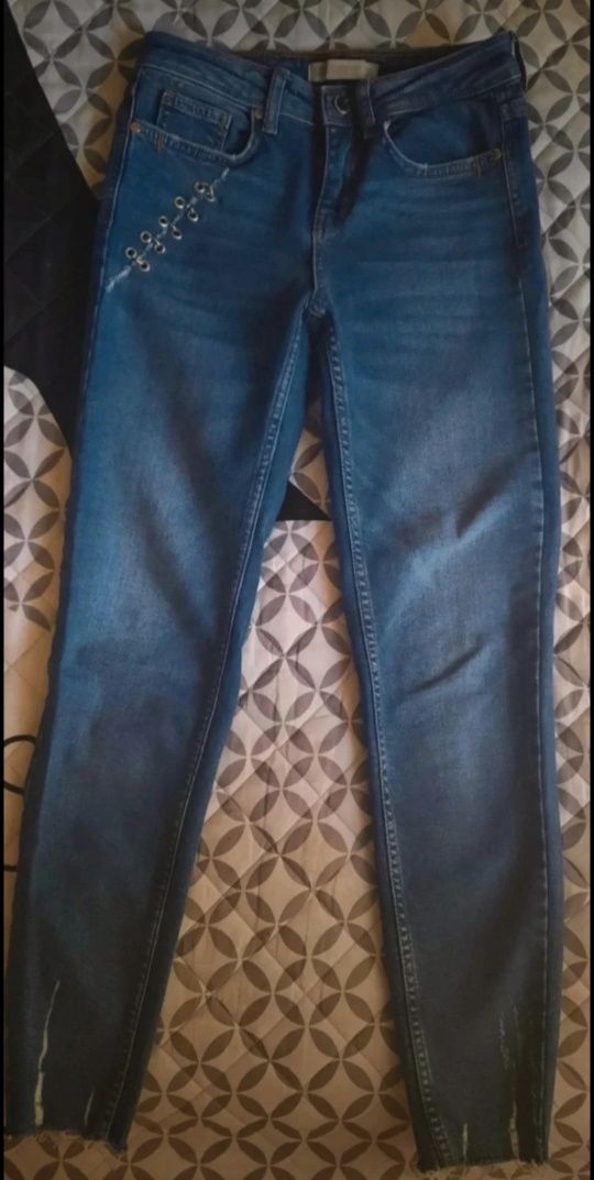 Spodnie, Zara, XS, dżinsowe, jeans