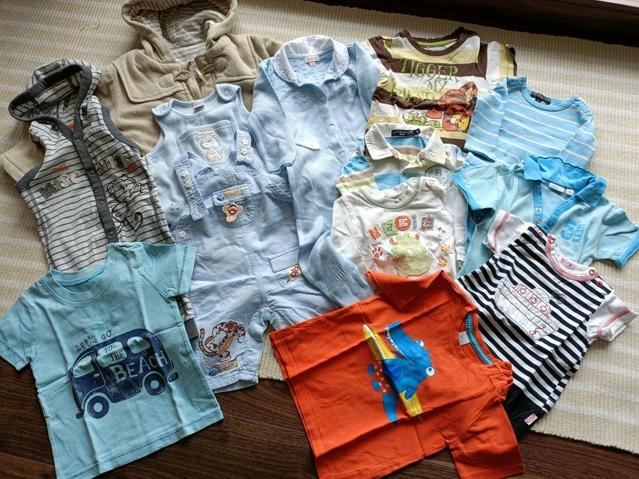 Pakiet ubrań dla chłopca gocco i inne 0-3; 3-6