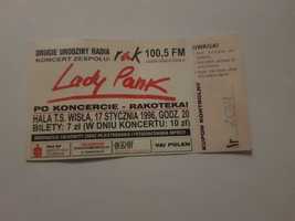 Bilet na koncert 1996 Lady Pank Kraków Loft Stary