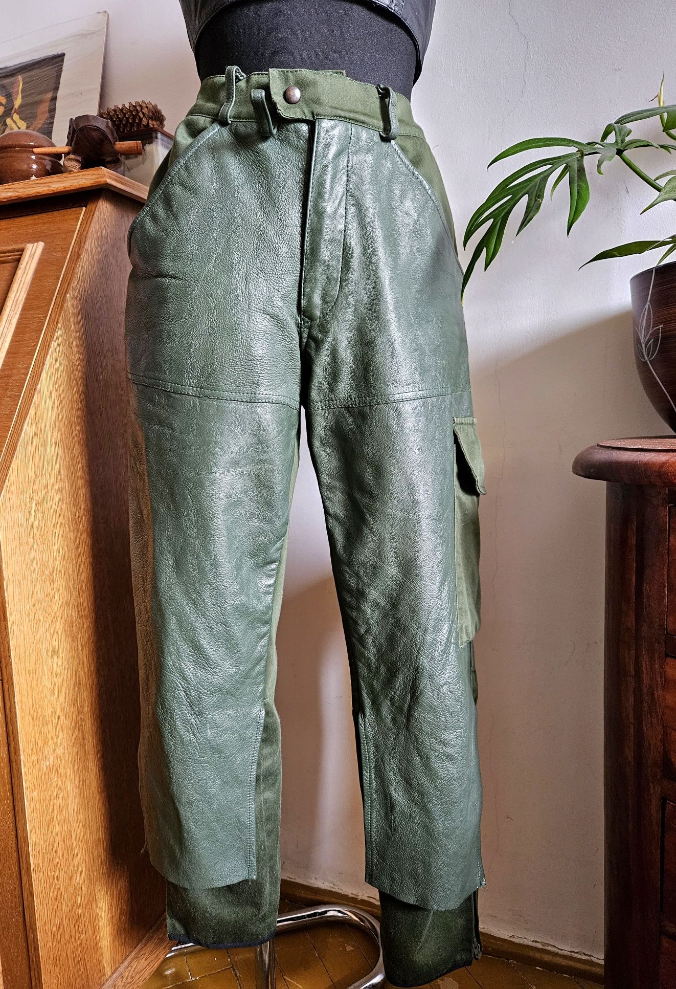 Spodnie myśliwskie skórzane Chevalier vintage