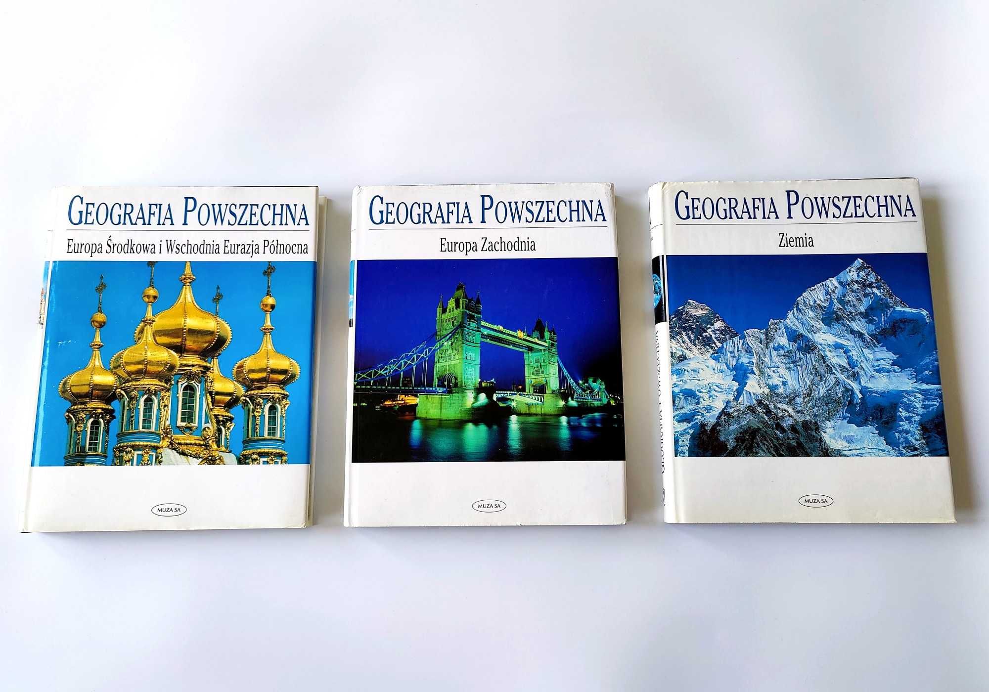Geografia Powszechna tom 1, 2 i 3 wydawnictwo Muza SA
