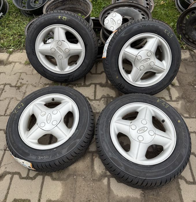 Koła alu ET 43,5 5,5jx14” 4x108 opony nowe Trazano 175/65R14 Ford Ka