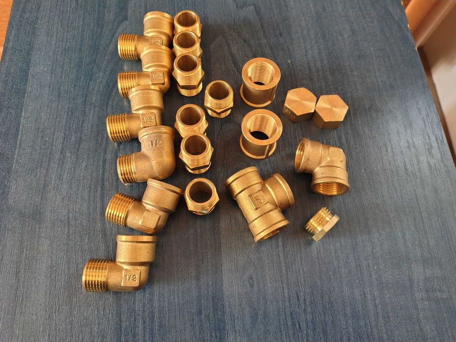 Kształtki mosiężne 1/2" NOWE