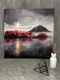Картина «Фантазія», пейзаж, гора, море