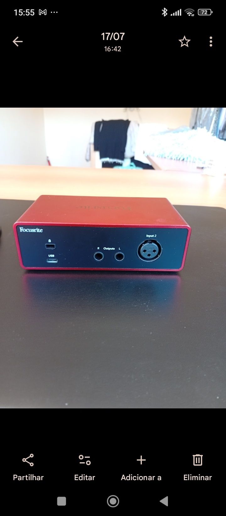 Interface focusrite solo 4 geração recente Nova