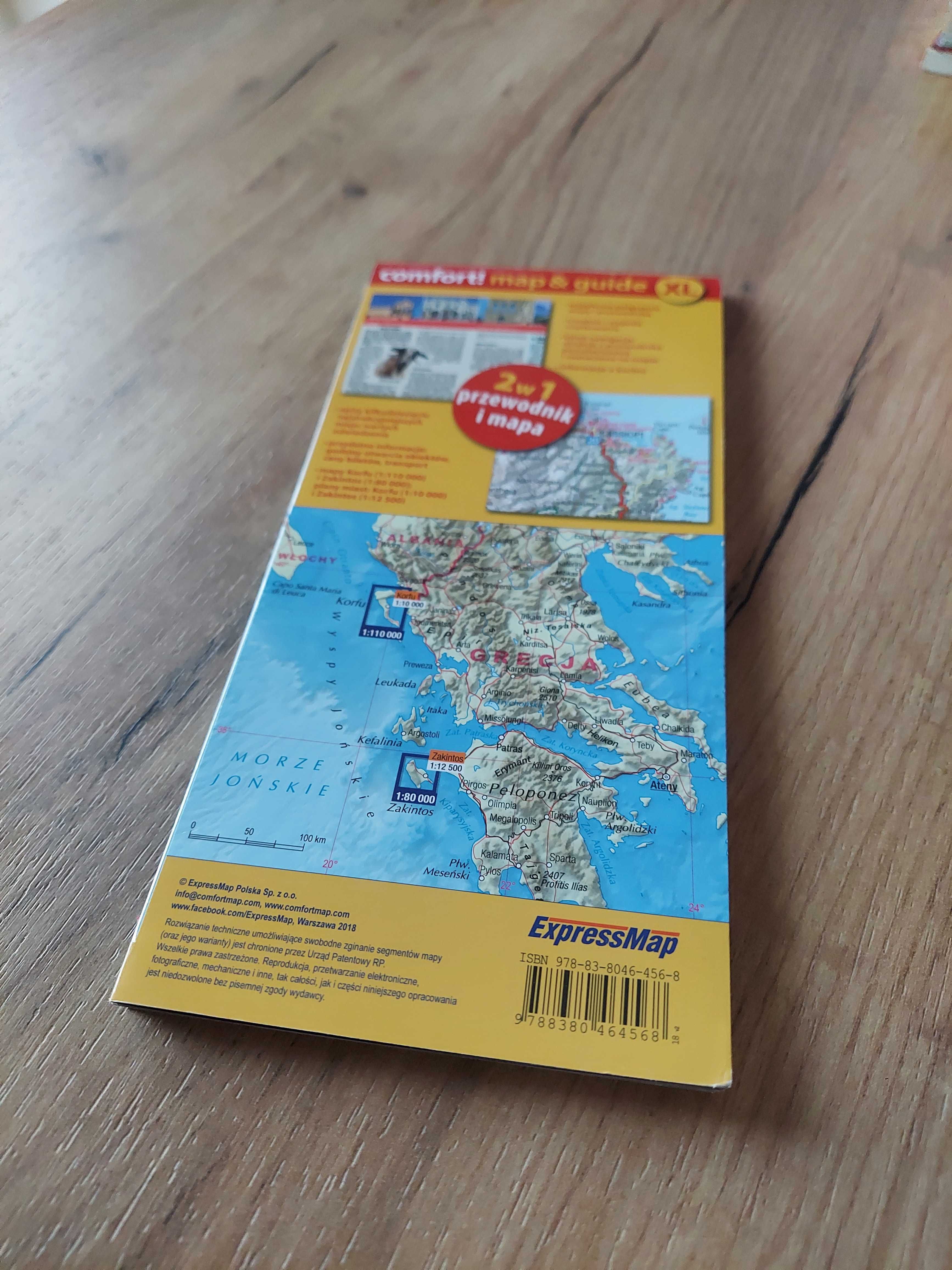 Mapa map & guide Korfu i Zakintos Express Map