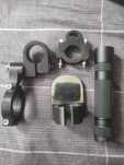 Latarka Convoy S2+ + daszek,  uchwyt rowerowy, 2 mocowania, 2 akusy
