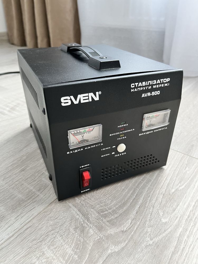 Стабілізатор напруги SVEN AVR-500 | 500ВА | Ідеальний стан