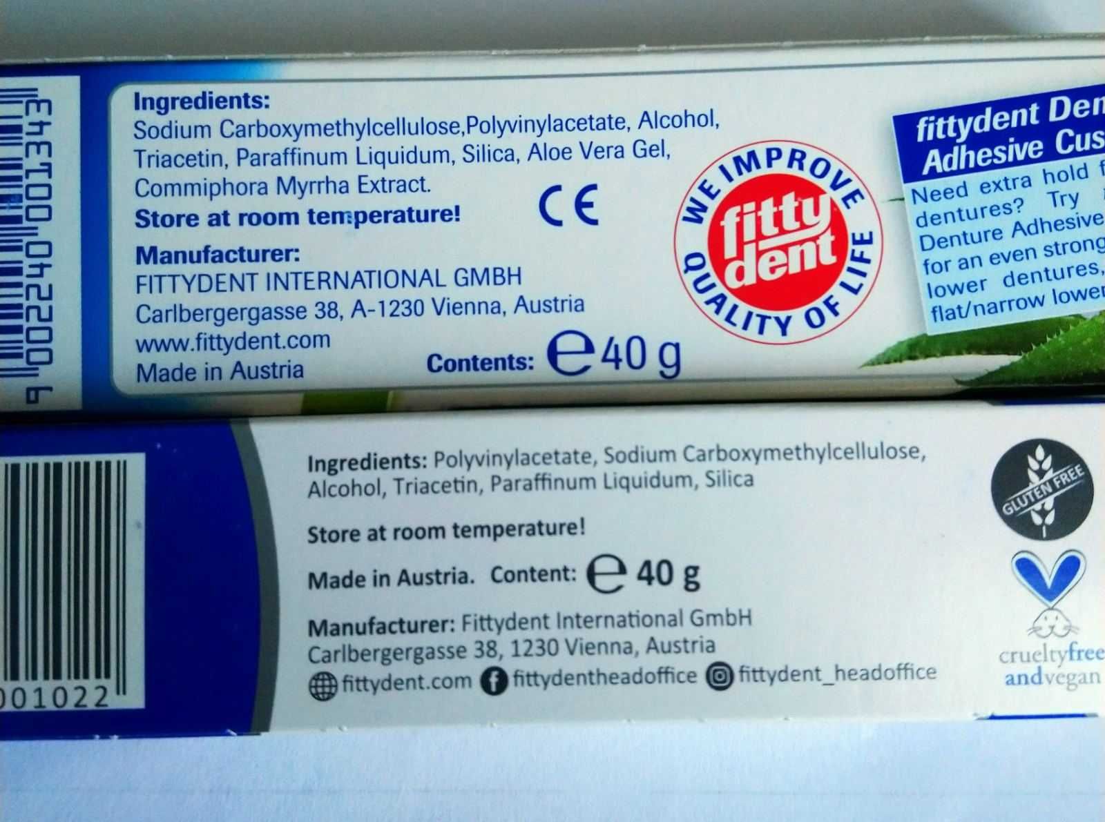 Крем для фіксації зубних протезів Fittydent 40гр.