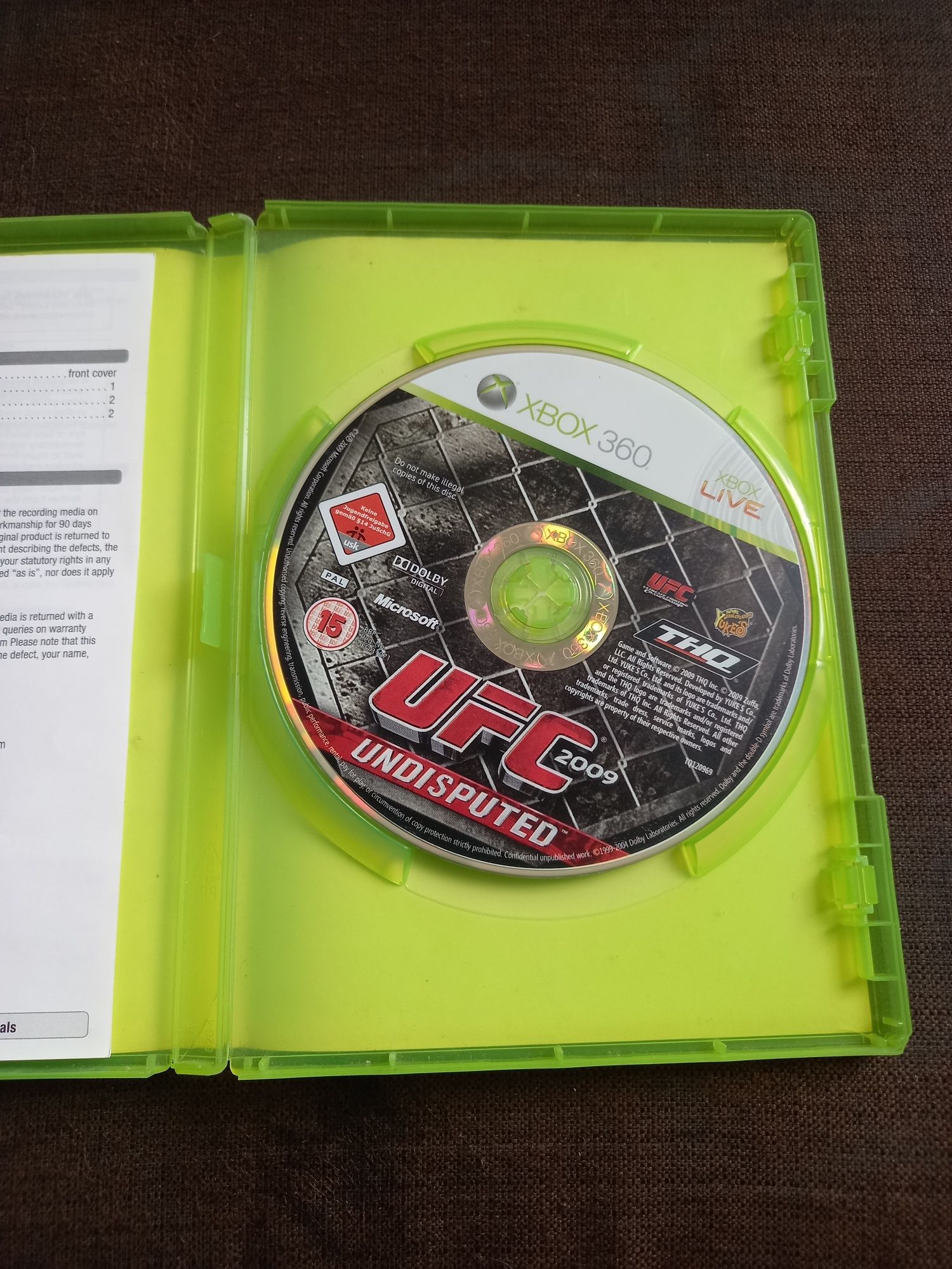 Gra UFC Undisputed 2009 na konsolę xbox 360
Gra była używana i nosi