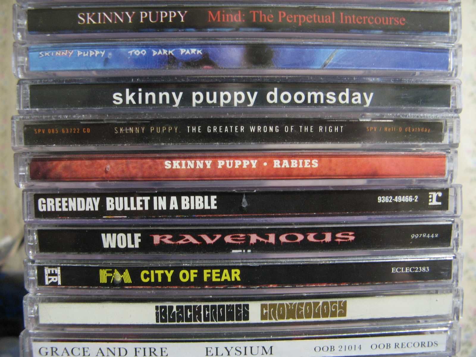 CD GrandFunk, Cradle of Filth, Incubus, Skinny Puppy, Wolf, KMFDM