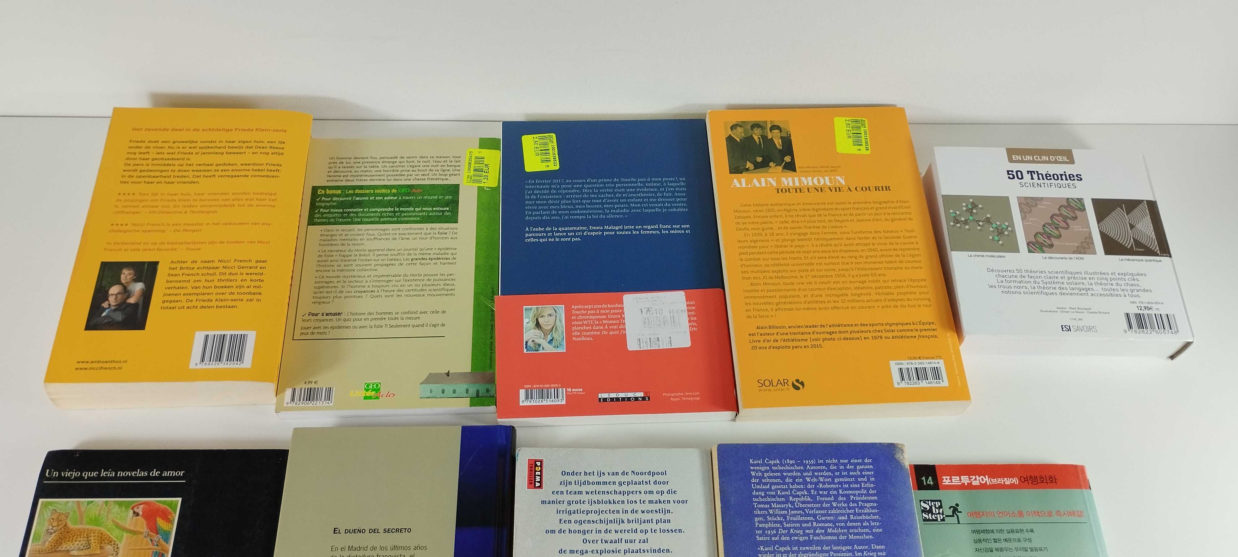 Lote 10 Livros Variados de Diferentes Línguas