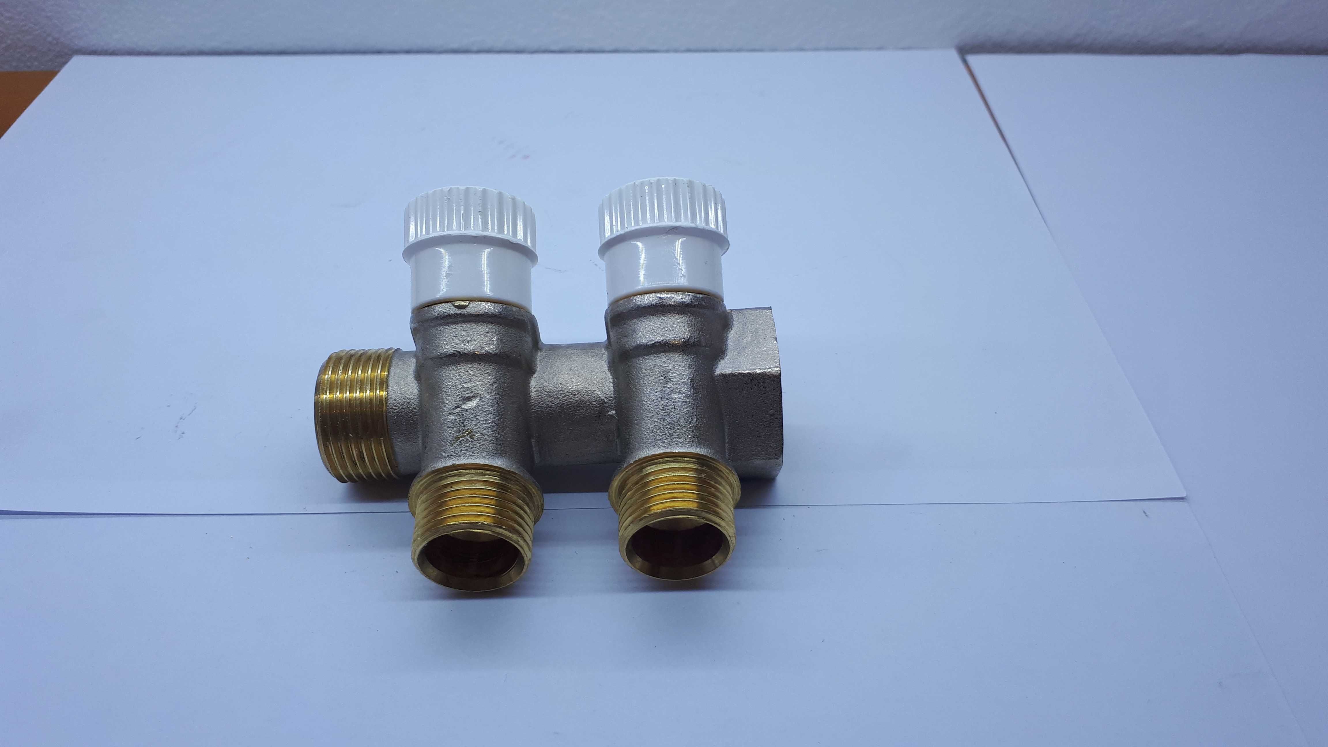 Колектор для води з вентилями Stelbi (it) вхід 3/4". вихід1/2"