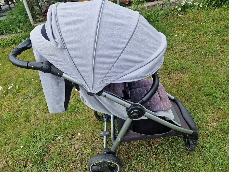 Wózek Baby Design Wave Silver Gray 107 Spacerowy
