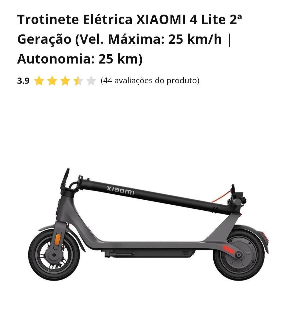 Trotinete Elétrica XIAOMI 4 Lite 2ª Geração