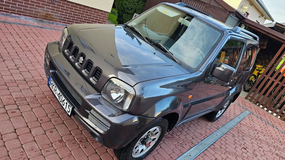 Suzuki Jimny 1,3 85KM 2010r Film 4x4 BDB Reduktor Hak Nowe OponyAT FV Zamiana Sanok