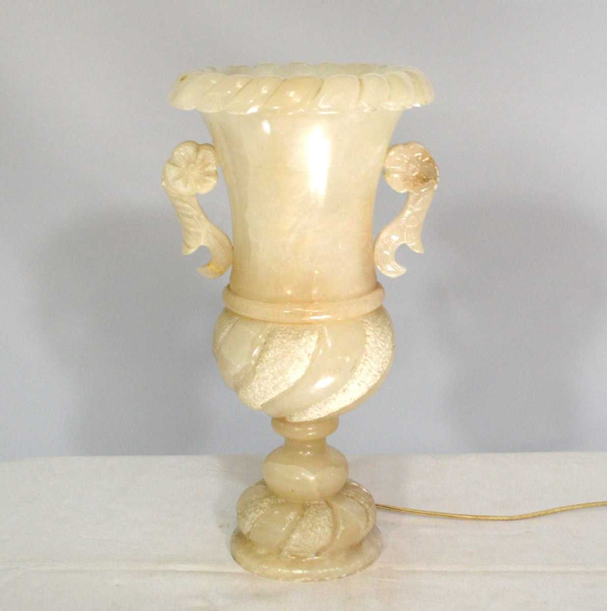 Lampa 43 cm Alabaster Stylowa Amfora/Meble Stylowe Grodzisk Mazowiecki