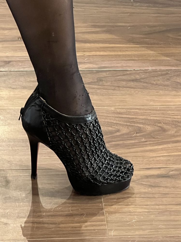 Christian Louboutin Coussin 140 caged booties