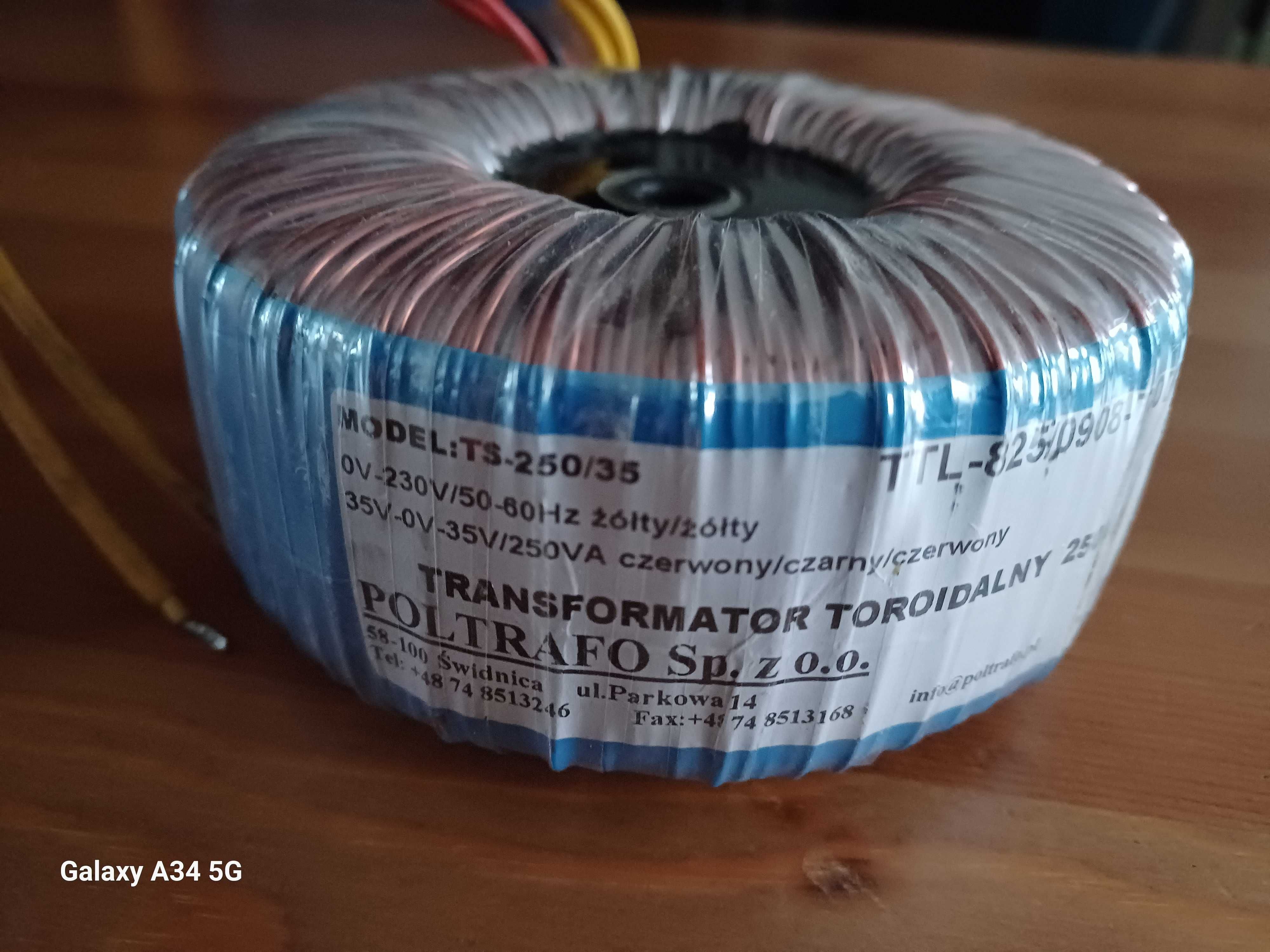 Transformator toroidalny 250VA 2x35V