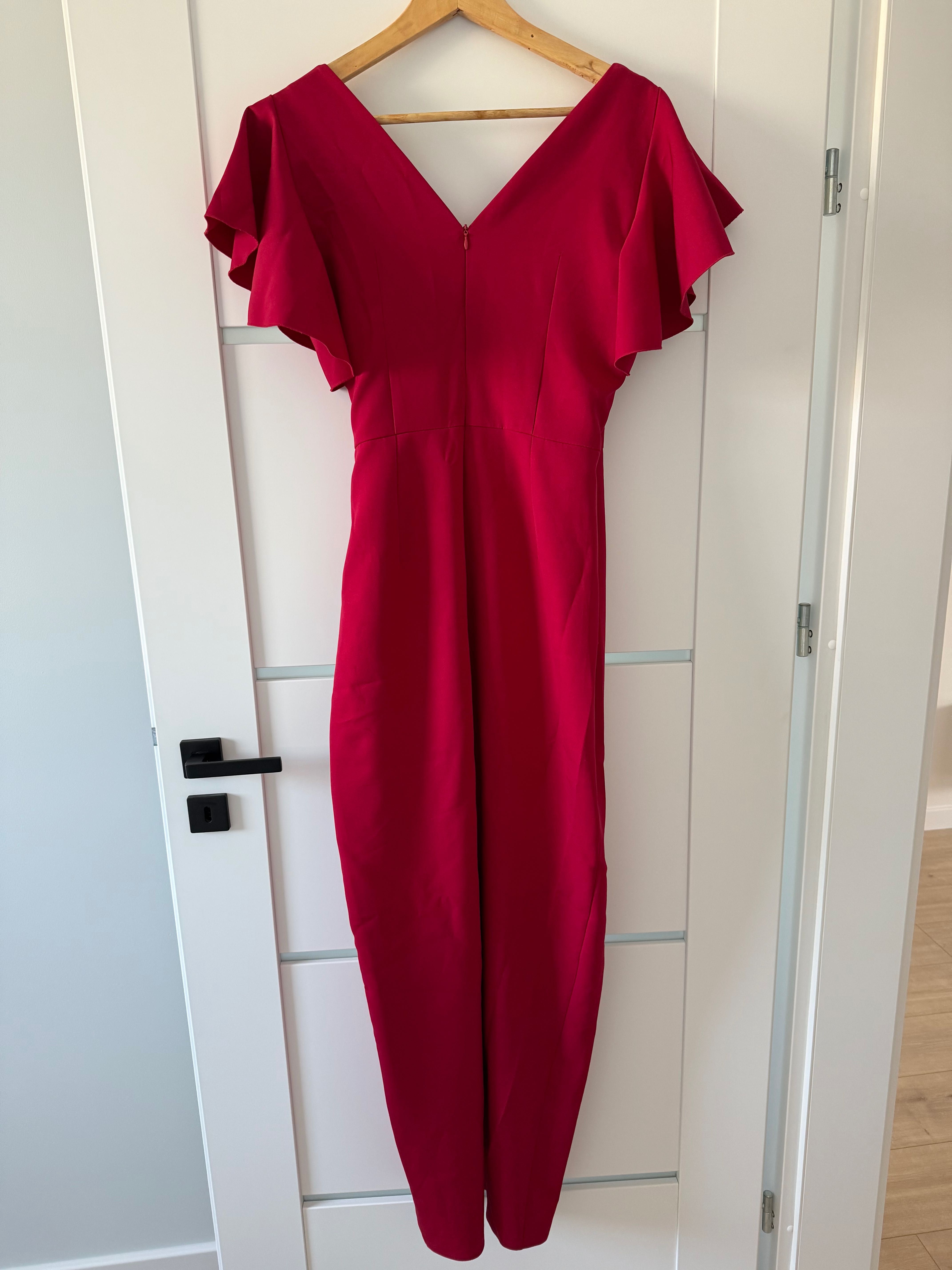 Sukienka maxi bordo rozmiar 38/40 ubrana raz