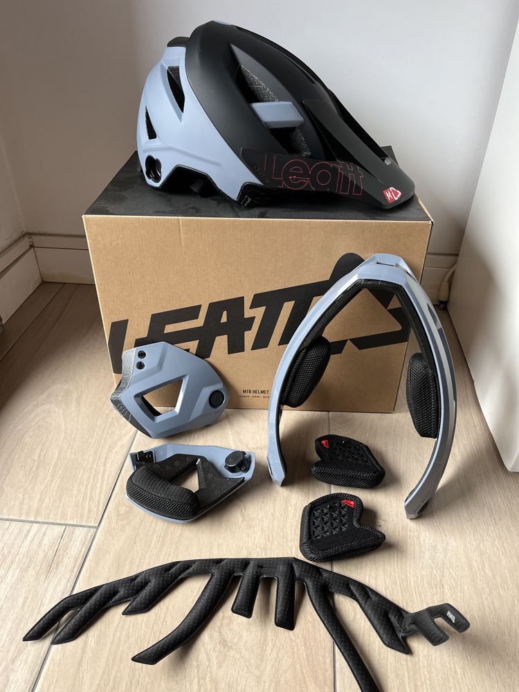 Nowy kask Leatt Enduro 3.0 titanium 3w1 M 55-59