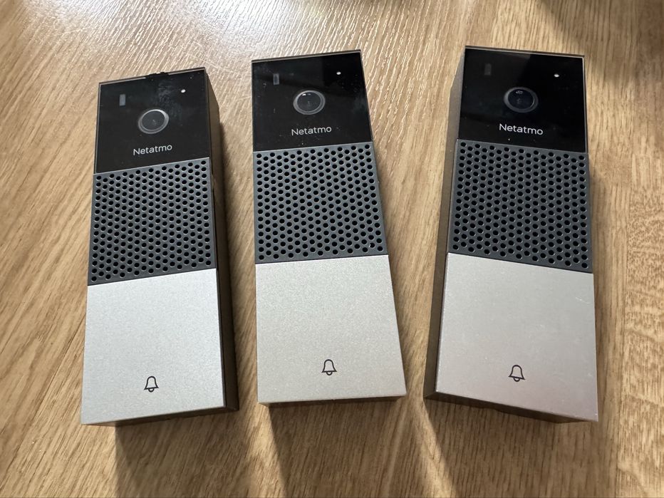3x Netatmo NDB01 Inteligentny wideodomofon doorbell 3 sztuki