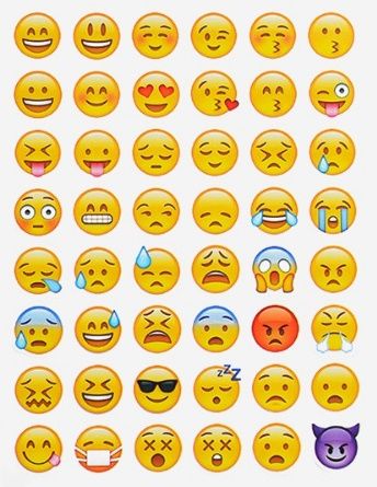 Наклейки Emoji смайлики