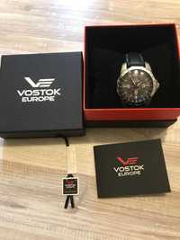 Stary zegarek mechaniczny Vostok Europe 2426 komplet zegarek nakręcany