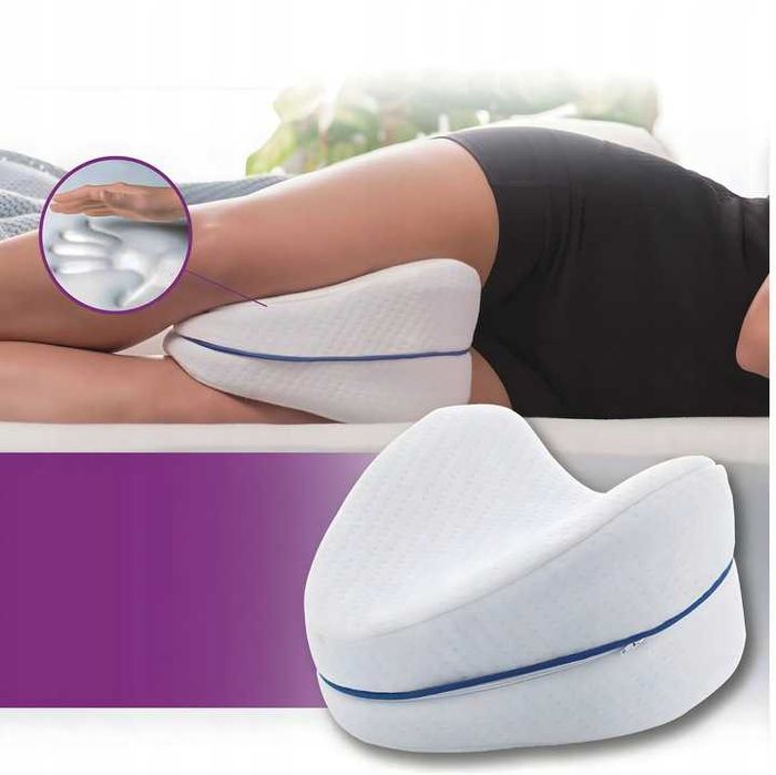 Ortopedyczna poduszka między kolana – klin do spania, separator nóg