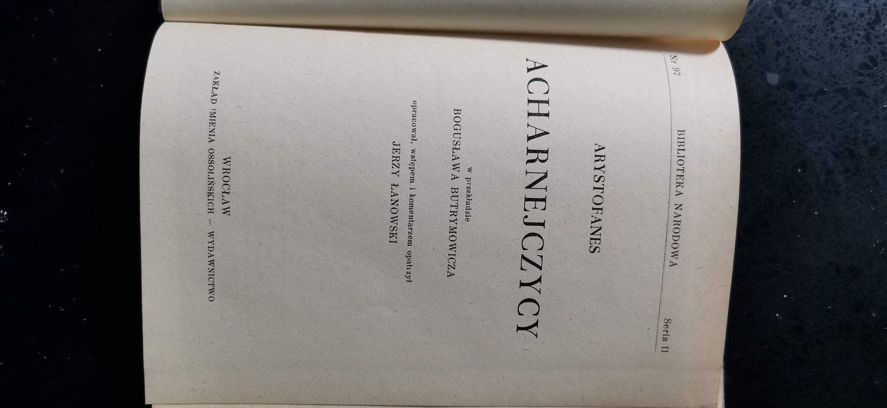 Acharnejczycy Arystofanes
Biblioteka Narodowa