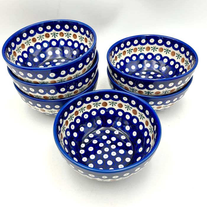 Zestaw 6 szt misek 14,5 cm Ceramika Bolesławiec