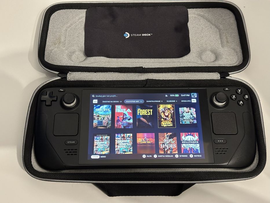 Steam Deck 512 GB – stan idealny(kondycja bat. 100%)