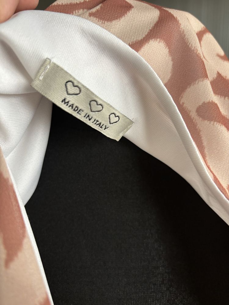 Wzorzysta długa sukienka tunika damska plus size